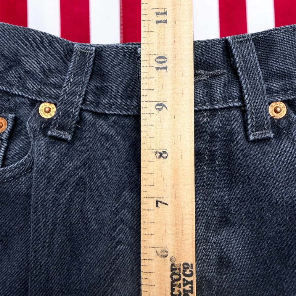 Levis 505 Regular Fit Jeans Mens 31x32 Faded Black Straight Leg Denim Pants